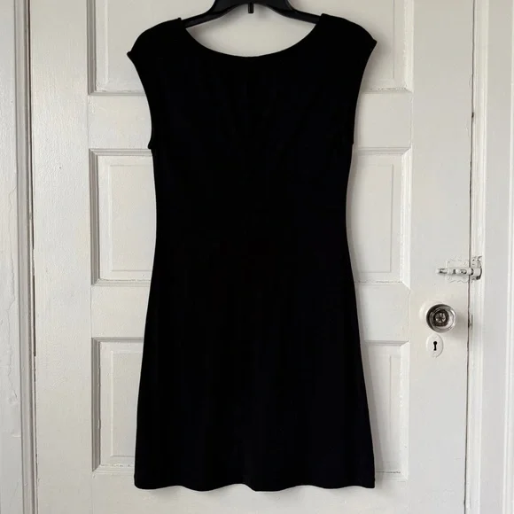Standard James Perse Classic Black Mini Bodycon Dress Minimalist Stretch Cotton - Picture 8 of 10